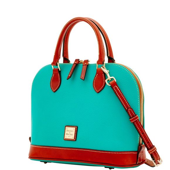 Dooney & Bourke Pebble Grain Zip Zip Satchel - Spearmint - Picture 2 of 4